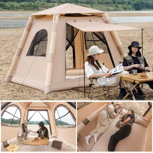 Camping Large Air Tent for 4-5 people, Outdoor Camping Family Tent