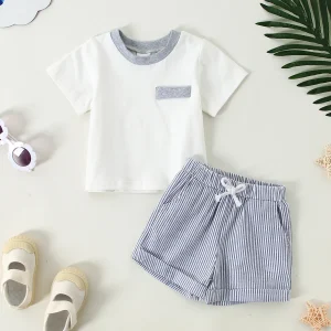 Infant Baby Boy Clothes Summer Outfits Short Sleeve T-shirt +Shorts Toddler Clothes for Boy 6M-3T