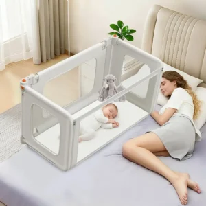 in 1 Bedside Bassinet, 69.26 x 19.29 Baby Bassinets Bedside Sleeper with Mosquito Net Storage Bag Child Lock, Baby Crib amp Todd